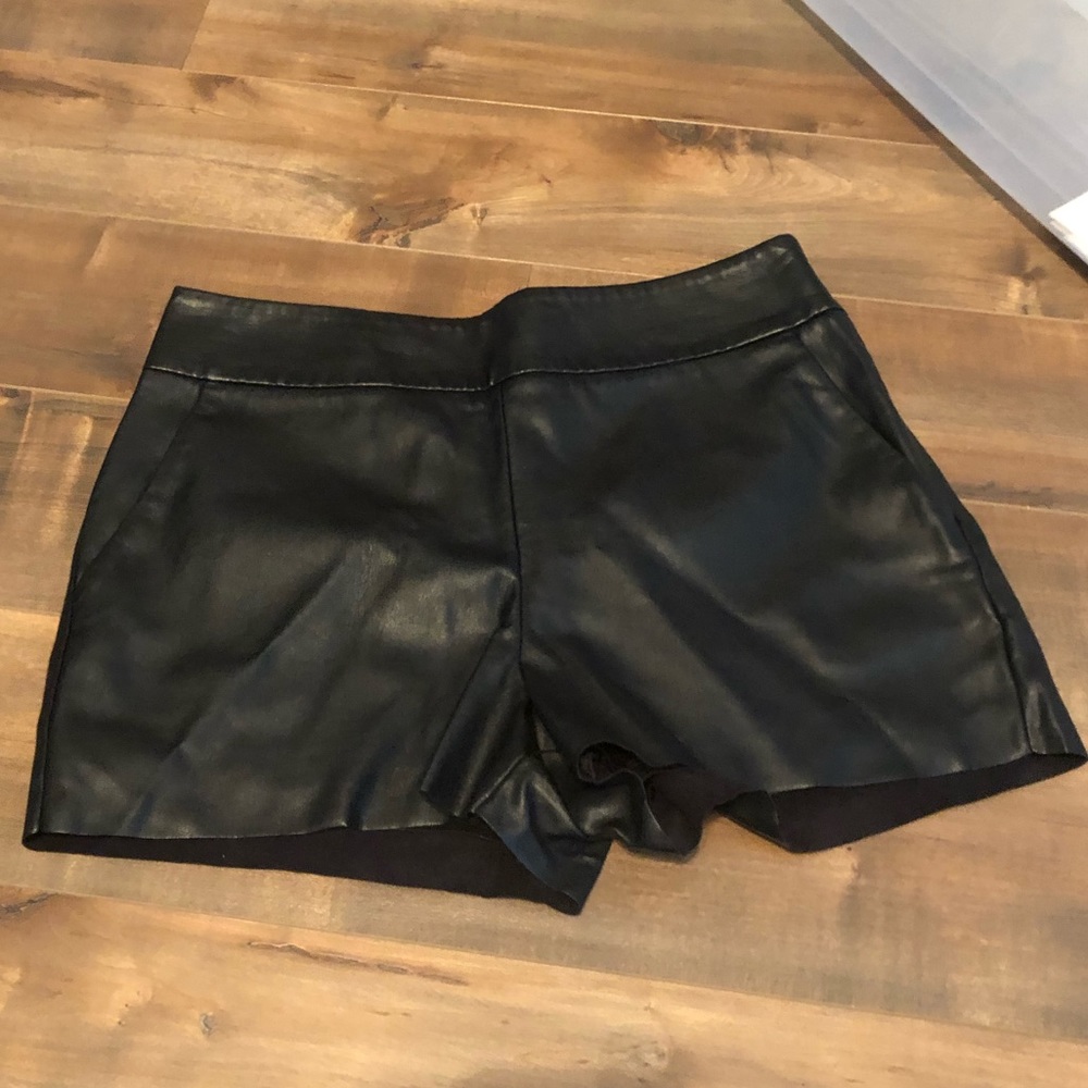 Express Leather Shorts- Polyurethane/Poly Lining.